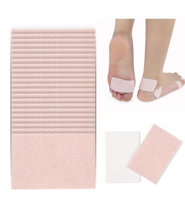 TSHAOUN 24 Pieces Blister Prevention Patches Foot Care Sticker for New Shoes Protection Moleskin Tape Flannel Adhesive Pads Moleskin for Heel Toe to Reduce Friction Pain and Guard Skin (Nude Color)