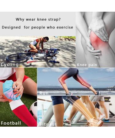 RUNBACH Patella Knee Braces 2 Pack - Knee Pain Relief & Stabilizer Support for Sports - Black - Buy Online on GoSupps.com