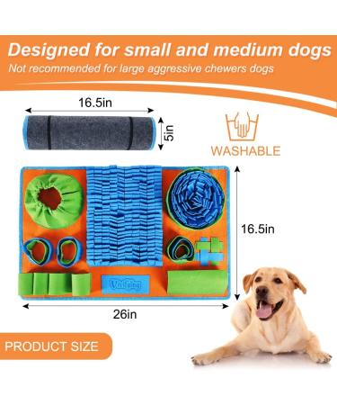Vivifying Snuffle Mat for Dogs - Interactive Feeding Game for Mental Stimulation and Natural Foraging Skills | Slow Eating Mat in Blue/Green/Orange - Buy Online on GoSupps.com