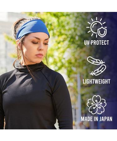CHARM Casualbox Sport Headband - Moisture Absorbent Yoga Hairband | Sweatband in Blue for Active Lifestyle - Buy Online on GoSupps.com