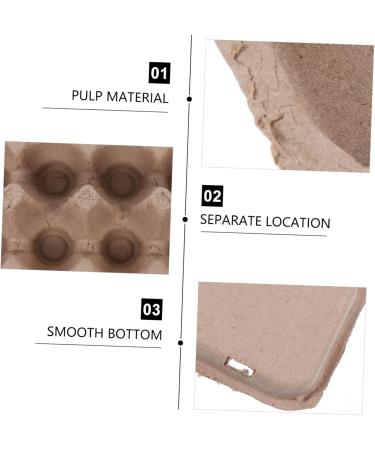 Mikikit 20pcs 10 Pulp Egg Tray Fold up Flats Folding Tray Paper Egg Tray Home Egg Tray Pearlescent Dispenser - Buy Online on GoSupps.com