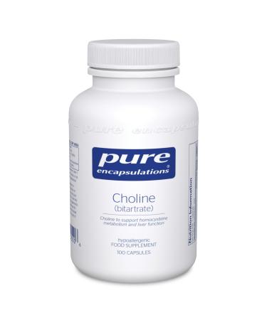 Pure Encapsulations - Choline (Bitartrate) - 100 Capsules