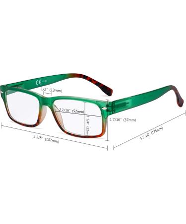 Eyekepper 4 Pack Stylish Rectangle Reading Glasses for Women - +1.75 Magnification - Trendy & Comfortable Readers - Shop Now - Buy Online on GoSupps.com