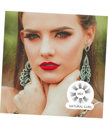 minkissy 3boxes Fake Eyelashes Costume Eye Lashes Eyelashes Extension Practice Fiber Eyelashes Makeup Accessories Natural Dense Eyelashes Chic Eyelashes Ladies Curly Decorate Chemical Fiber - Buy Online on GoSupps.com