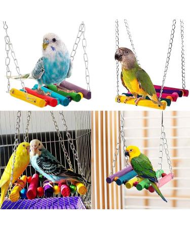 JIAYUE Bird Toys | Rope Bungee Chewing Toy for Parrots & Small Birds (9pcs) - Cage Accessories for Parakeets, Cockatiels, Macaws, Lovebirds - Buy Online on GoSupps.com