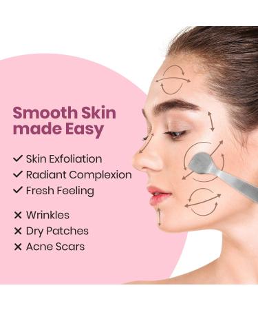 Lindo Beauty Face Buffer - Diamond Infused Microdermabrasion Exfoliation Tool for Smooth Skin and Radiant Complexion - Reduce Fine Lines and Wrinkles - Includes Travel Pouch - Buy Online on GoSupps.com