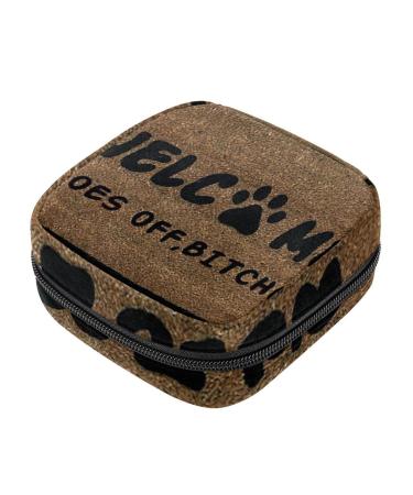 Menstrual bags storage bags for women's bandages portable menstrual pillows zippering bags bags feminine menstruation first period for girls words welcome pattern13865