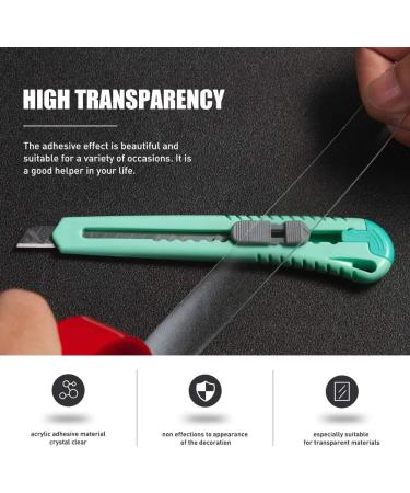 VERSAF Double Sided Tape Heavy Duty - 1/2 10'Â Acrylic Strong Adhesive Removable Double Sided Mounting Tape Clear for Carpet Fix/Home Office Wall/DIY Crafts/Poster/LED Lights/Car Glass Decor - Buy Online on GoSupps.com