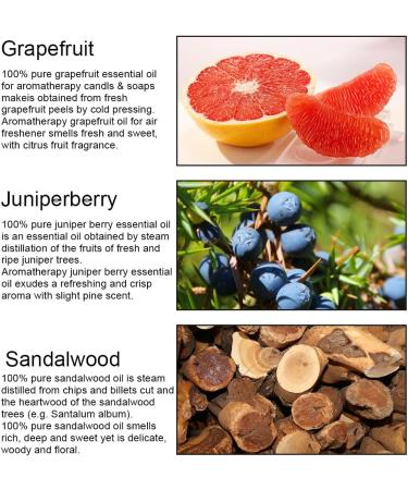 Aromatherapy Grapefruit Essential Oil Set for Diffuser 3X10ml 100% Pure Juniper Berry Essential Oil Kit for Humidifier-Grapefruit Juniper Berry Sandalwood Oil Set Aromatherapy Sandalwood Oil Kit - Buy Online on GoSupps.com