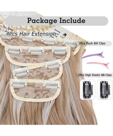 YDDM 24-Inch Clip-In Hair Extensions - Realistic Synthetic Hair 4pcs - Affordable Smooth & Full Volume for Women - Buy Online on GoSupps.com