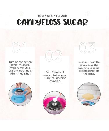Baking Beauty and Beyond Premium Chocolate Orange Flavour Floss Sugar - 800g Bulk Cotton Candy Flossing Sugar with Natural Ingredients for Every Occasion - Buy Online on GoSupps.com