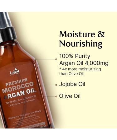 LA DOR Nourishing Moroccan Argan Hair Oil - Hydrating Anti-Frizz Leave-In Serum for Dry Damaged Hair with Jojoba Oil | Korean Haircare - Buy Online on GoSupps.com