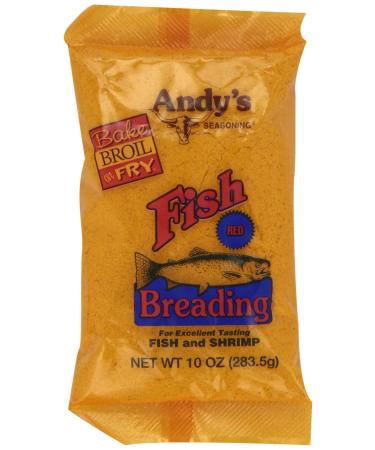 Andy's Fish Breading Red, 10-Ounces (Pack of 12)