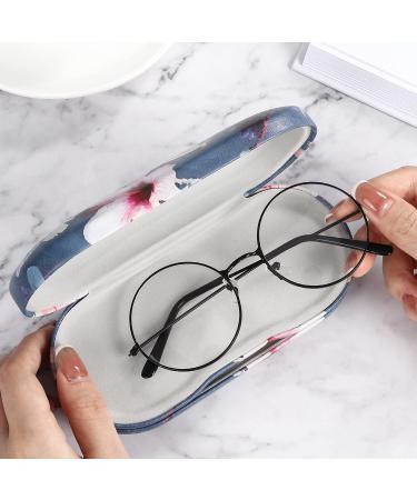 MoKo Double Eyeglass Case Contact Lens Case with Mirror Tweezers Remover - Flowers Butterfly - Buy Online on GoSupps.com