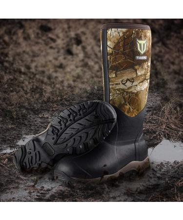 TIDEWE Men's 16 Insulated Waterproof Hunting Boots - 400g Realtree Edge Camo, Size 11 - Buy Online on GoSupps.com