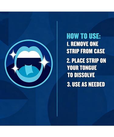 HAIZLUOP Cool Mint Breath Strips Portable Pocket-Sized Oral Care Mouth Freshener Sugar Free 24-Strip Packs - Buy Online on GoSupps.com