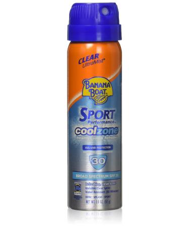 Banana Boat Sport Cool Zone SPF30 Clear UltraMist Case Pack 24