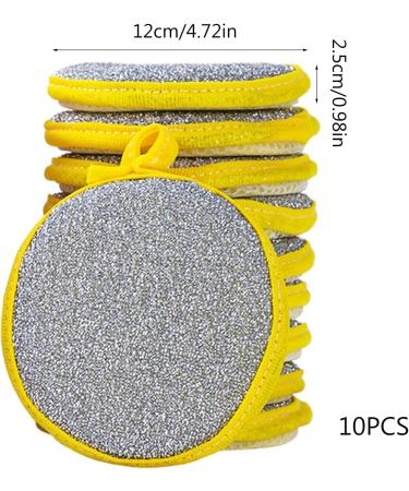 Washing Sponges Double-Sided Cleaning Spongs Household Scouring Pad Wipe Dishwashing Sponges Cloth Dishwashing Brush Household Cleaning Reusable Durable Cleaning Yellow - Buy Online on GoSupps.com