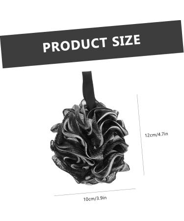 Buy 4pcs Black Bath Balls | Wear-Resistant Loofah Sponge | Portable Bath Accessories for Shower & Spa - Buy Online on GoSupps.com