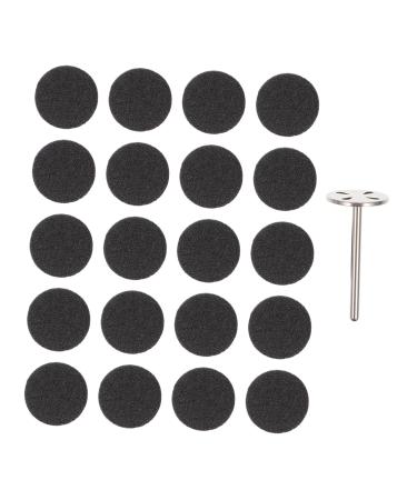 RORPOIR 1 Set Nail Polishing Sheets Nail Disc Bit Nail Sanding Slices Replacement Sandpaper Pad Manicure Grinding Slices Foot Sanding Pad Stainless Steel Appendix Electric