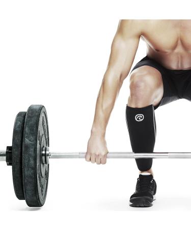 Rehband Neoprene Calf Bandage - Compression Support for Deadlift | XL Black - Buy Online on GoSupps.com