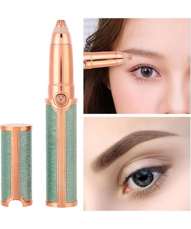 Eyebrow Shaver Portable Safe Lipstick Shape Electric One Key Switch Eye Brow Shaper for Women Girls (Green) - Buy Online on GoSupps.com
