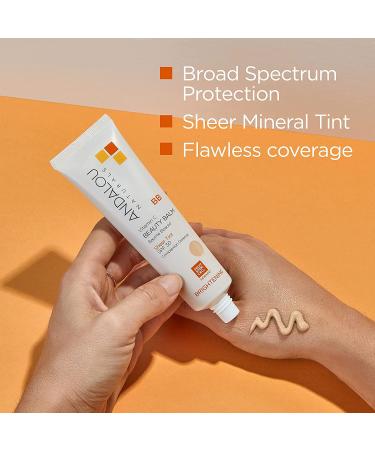 Andalou Naturals BB Cream Vitamin C Beauty Balm SPF 30 - Brightening Sheer Tint (2 oz) - Buy Online on GoSupps.com