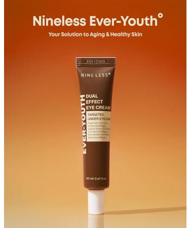 NINELESS Ever-Youth Dual Effect Eye Cream Korean Skincare Instant Lifting Technology for Firm Eyes with Niacinamide Adenosine Hyaluronic Acid Ceramides for Fine Lines Bags Puffiness 0.5 fl oz - Buy Online on GoSupps.com