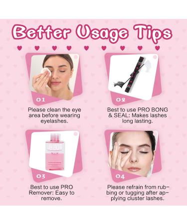 PRO 346 Pcs Lash Clusters Individual DIY Extension 3 Styles Mix Eyelash Clusters Volume Wispy Lashes Reusable Soft & Comfortable - Buy Online on GoSupps.com