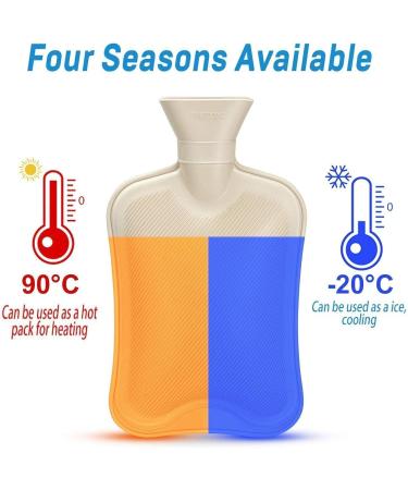 Cozy 2L Hot Water Bottle with Fluffy Animal Cover - Washable & Perfect for Children & Adults - Buy Online on GoSupps.com