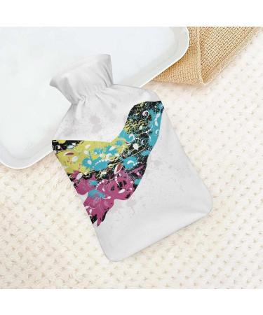 Hot Water Bottle with Lid - Hummingbird Rubber Bag for Pain Relief Cramps & Foot Warmer | Hot & Cold Therapy - Buy Online on GoSupps.com