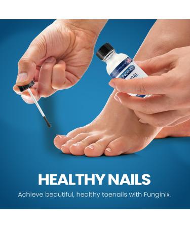 Funginix Healthy Nail Formula - USA-Made Treatment for Finger and Toe Fungus - Maximum Strength Solution (1oz) - Buy Online on GoSupps.com
