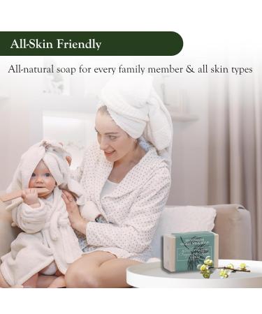 Natural Goat Milk Soap Bar 16 oz - Handmade Organic Vegan Antioxidant Soap for Dry Sensitive Skin | Moisturizing for Men Women & Babies | International Shipping Available - Buy Online on GoSupps.com