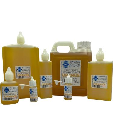 Baking Beauty and Beyond Concentrated Food Flavouring Oil - Dozen of Professional Quality Food Grade Flavouring Oil for Candy Making Baking Cooking Lip Balm and Lip Gloss - Orange (100ml) - Buy Online on GoSupps.com