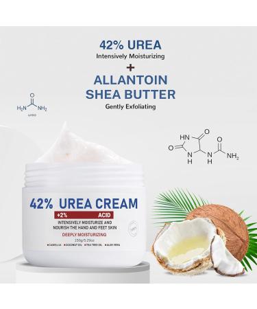 Urea Foot Cream 42% Urea Cream Cracked Heel Repair Cream for Feet and Hand Foot Cream for Callus Remover & Nourishes Soften Maximum Strength for Hand Foot And Body Care(150g) - Buy Online on GoSupps.com