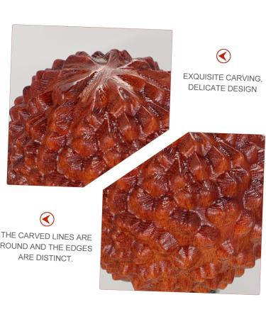 Homsfou 6 Stk Carving Decompression Lychi Balls - Wooden Acupressure Massage Balls for Stress Relief | International Shipping Available - Buy Online on GoSupps.com