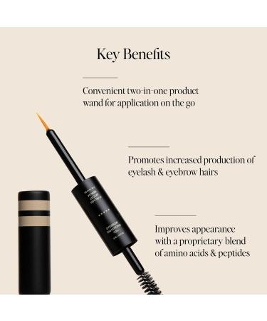 DIME Beauty Boost Duo: Eyelash Serum & Eyebrow Gel for Longer, Thicker Lashes | Healthier, Fuller Eyelashes - 1 Count - Buy Online on GoSupps.com