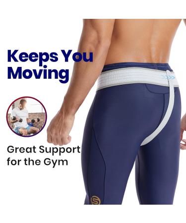 Inguinal Hernia Belt - Adjustable Postoperative Support for Men | Right & Left Side | Medium Size | Hernia Relief - Buy Online on GoSupps.com