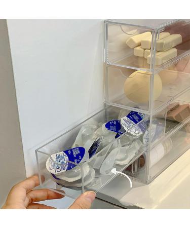 A Versatile Transparent Cosmetic Display Box with Four compartments for Lip Gloss Eye Shadow Nail Polish and Jewellery Four-compartmentdailydisposablecontactsstoragebox - Buy Online on GoSupps.com