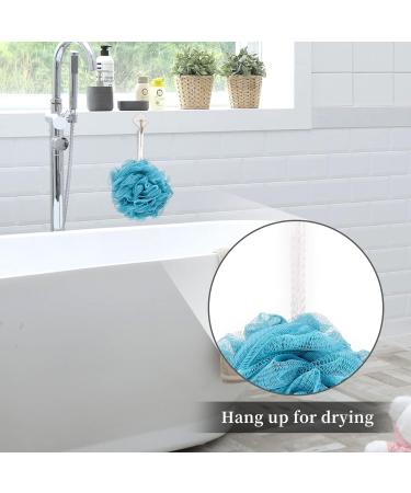 OKAKA Bath Sponge Shower Loofah Puff 4 Pack - Skin Care Essential, Soft & Big - Buy Online on GoSupps.com