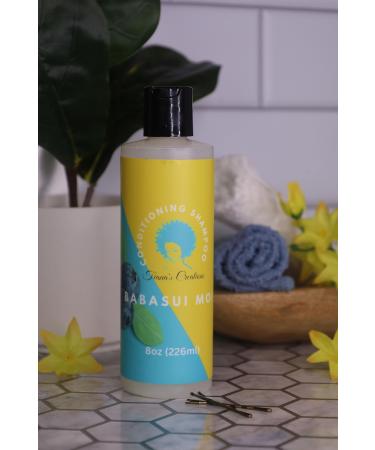 TIANA'S CREATIONS Babasui MOI Moisturizing Shampoo Restores Moisture to Dry Damaged or Frizzy Hair For Curly Kinky Hair 8 Oz