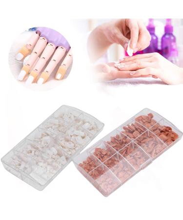 Nail Tip 200pcs - ANGGREK Practice Training False Hand Nail Tips for Beginners | White DIY Fake Nail Manicure Tool - Buy Online on GoSupps.com
