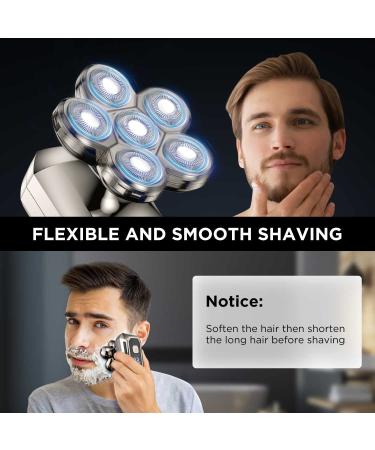 BABONIR 6D Floating Blades Head Shaver Replacement - Close Sharp Waterproof Design for Bald Men - Compatible with Most Electric Razors - Easy-to-Clean - Buy Online on GoSupps.com