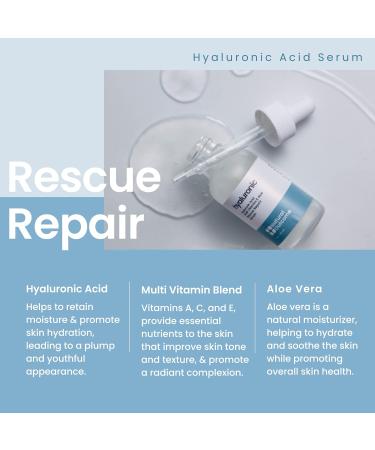 Face Serum Set: Hydrating Hyaluronic Acid & Vitamin C - Anti Aging Kit 1 oz Each Vegan Cruelty Free Fragrance Free - Ships Internationally - Buy Online on GoSupps.com