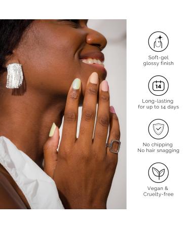 Buy Nailog Self-Adhesive Nail Foils - 20PC UV Hardening Long-Lasting Gel Nail Strips Perfect Gift for Women & Mother's Day - Dazzling Rainbow Design - Buy Online on GoSupps.com