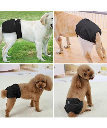 Reusable Dog Diapers - 3 Pack Washable & Eco-Friendly Highly Absorbent for Bitches - Buy Online on GoSupps.com