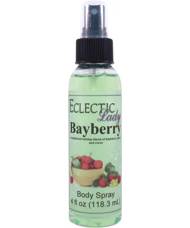 Bayberry Body Spray (Double Strength) 4 ounces Body Mist for Women with Clean Light & Gentle Fragrance Long Lasting Perfume with Comforting Scent for Men & Women Cologne with Soft Subtle Aroma 4 Fluid Ounces (Double Strength)