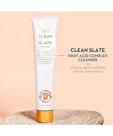 Buy Clean Slate Facial Wash | Organic Exfoliating Cleanser for Men & Women | Acne Treatment & Gentle Face Care | 3 Fl Oz - Buy Online on GoSupps.com