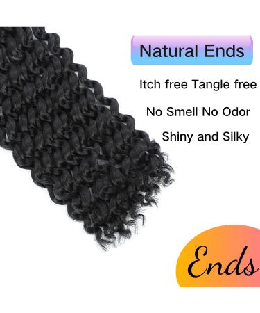 Passion Twist Hair 12 Inch Water Wave Crochet for Black Women - 8 Packs Short Butterfly Locs Bob Spring Twist Extensions - Synthetic Curly Braiding Hair 1B Natural - Buy Online on GoSupps.com