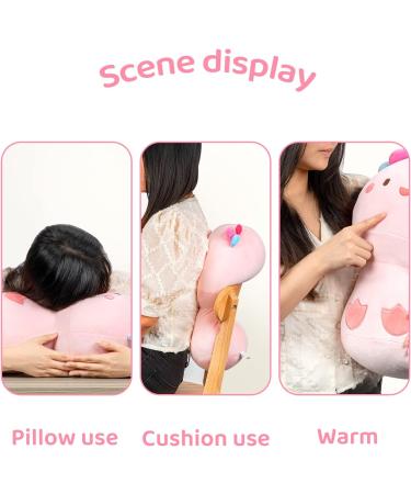 Mewaii 14'' Pink Axolotl Mushroom Plushie Stuffed Animal Pillow Squishy Toy - 14 Inch - Buy Online on GoSupps.com